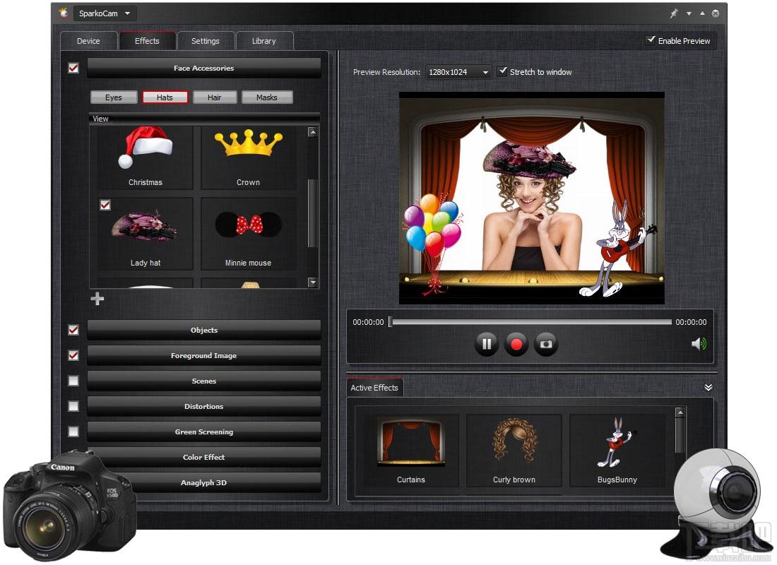 SparkoCam,SparkoCam下载,摄像头增强软件,电脑摄像头增强软件
